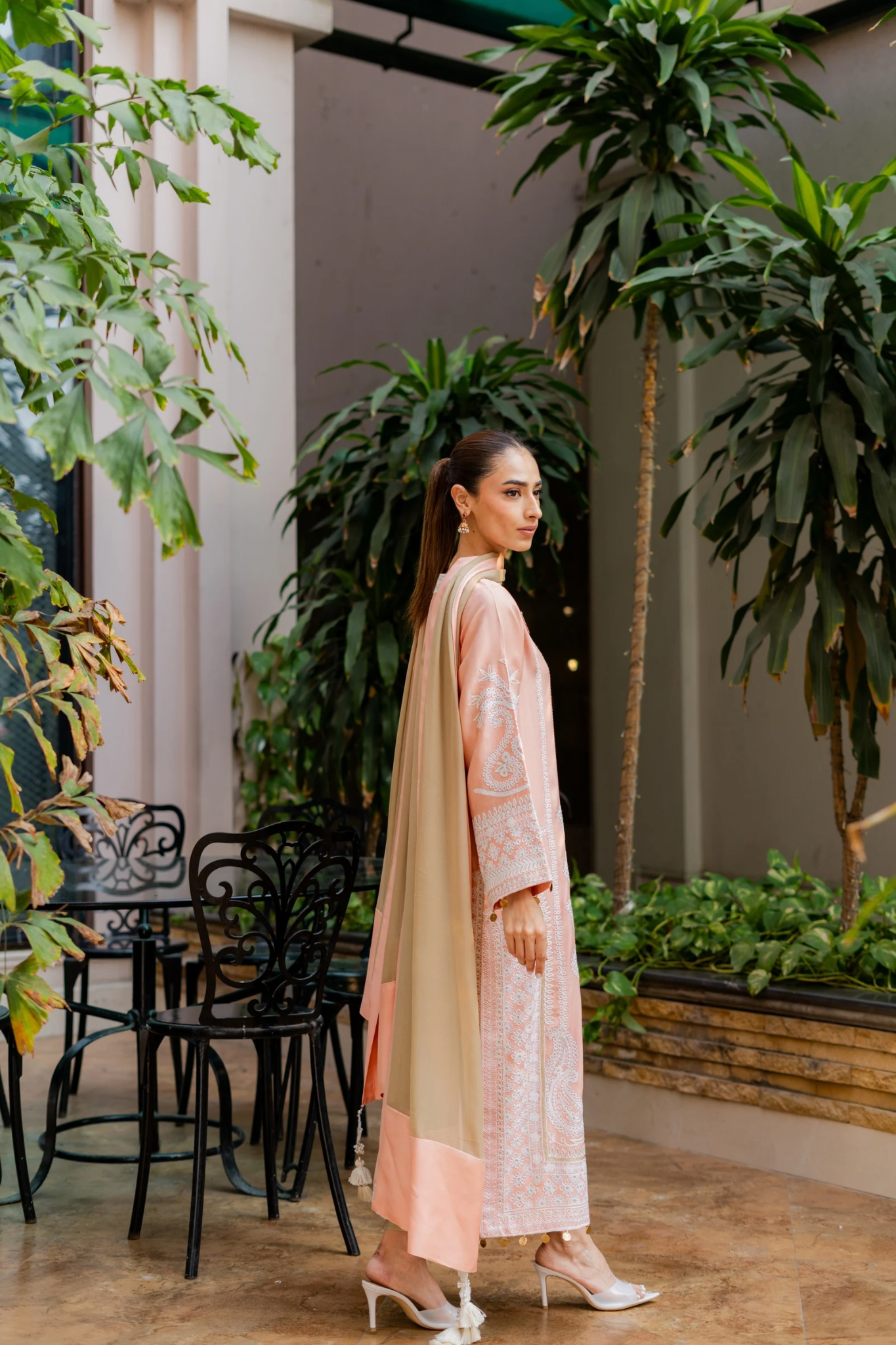 Chaand Sitara | Peach